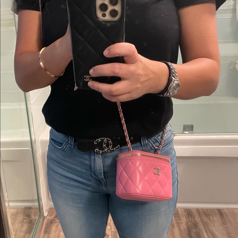 NEW Chanel Trendy Classic Vanity Pink Gold 20A - Picture 10 of 10